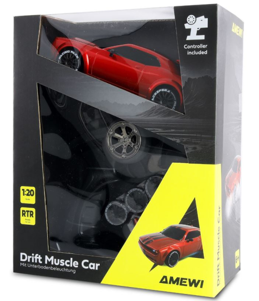 21114 Drift Muscle Car Onroad/Drift 4WD 1:20 RTR rot